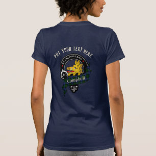 Camiseta Insignia Campbell Clan y Tartán personalizado