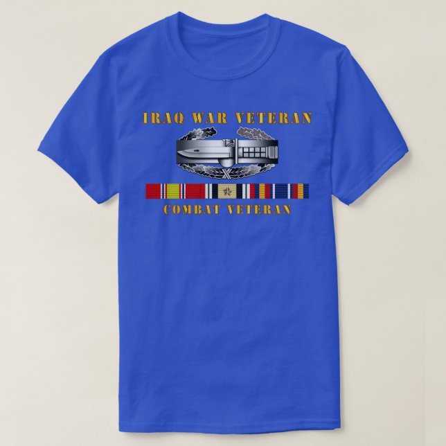 Camiseta Insignia de acción de combate de veteranos con CAB (Diseño del anverso)