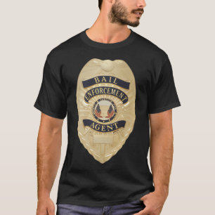 Camiseta Insignia de agente de cumplimiento de fianza para