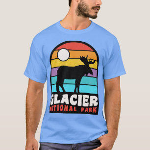 Camiseta Insígnia de alce del Parque Nacional Glacier