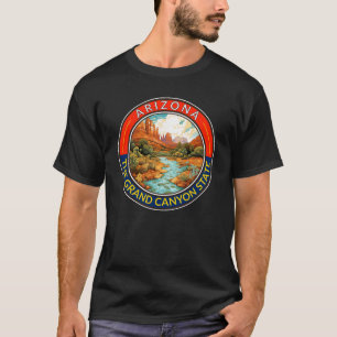 Camiseta Insignia de arte de viaje de Arizona
