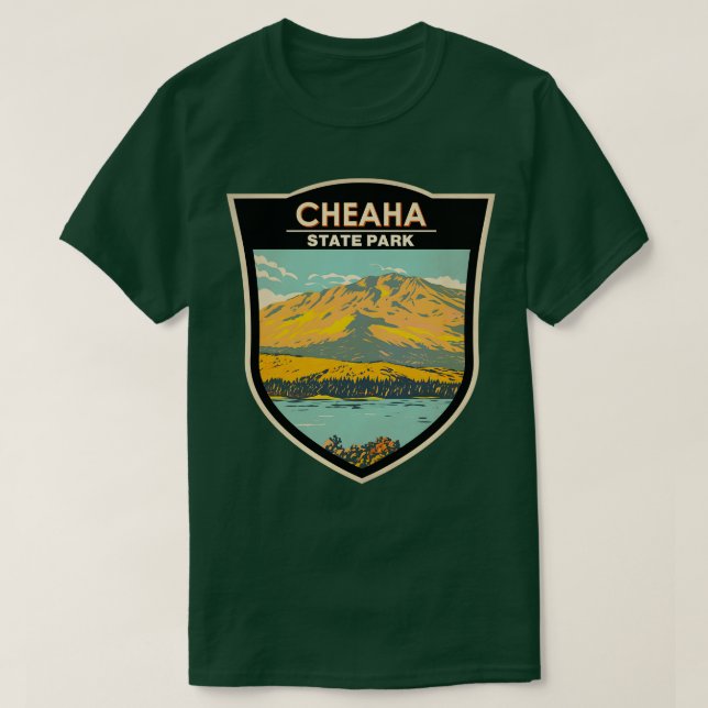 Camiseta Insignia de Cheaha State Park Alabama TShirt (Diseño del anverso)