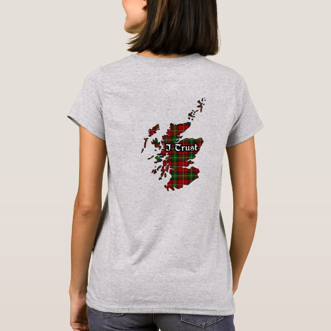 Camiseta Insignia de clan boyd y mujeres de tartán (Reverso)