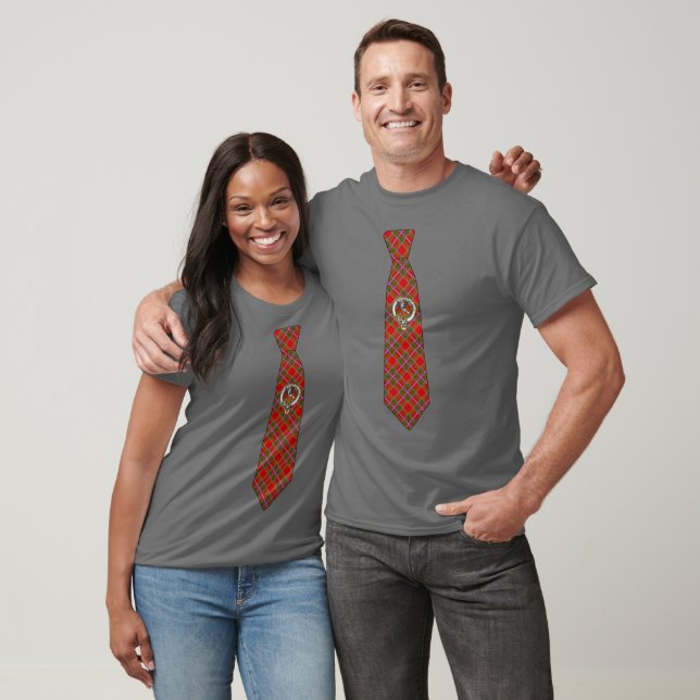 Camiseta Insignia de Clan Escocés Drummond y Corbata de Tar (Unisexo)
