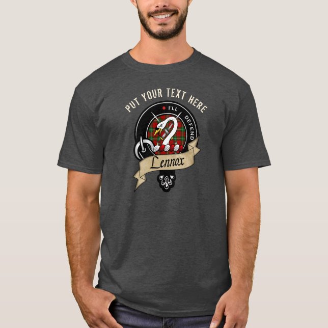 Camiseta Insignia de clan Lennox personalizada (Anverso)