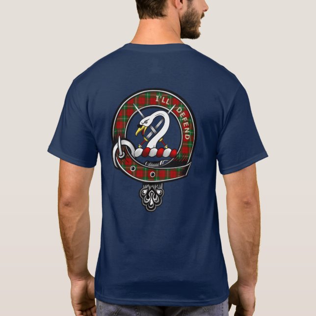 Camiseta Insignia de Clan Lennox Tartan (Reverso)