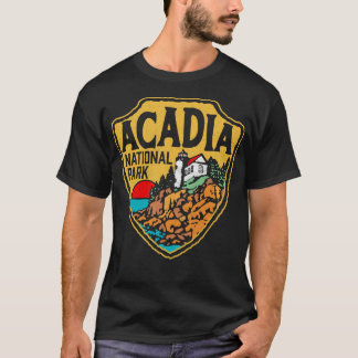 Camiseta Insignia de estilo vintage del Parque Nacional Aca