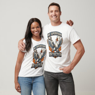Camiseta Insígnia de Ganso Mecánico sin Supervisor