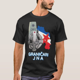 Camiseta Insígnia de guardias de frontera JNA (Granicari JN