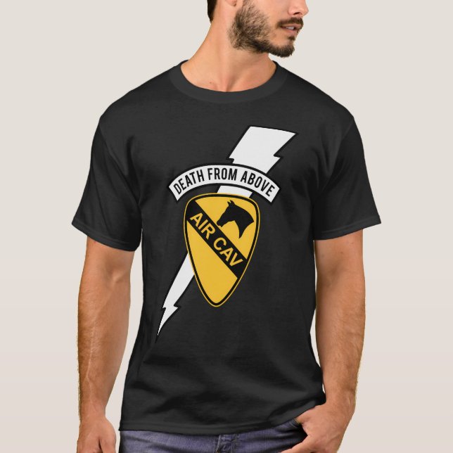 Camiseta Insignia De Helicóptero De Air Cavalry 1ª Muerte D (Anverso)