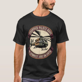 Camiseta Insignia de Helicóptero Militar Vintage