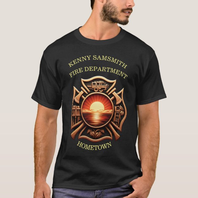 Camiseta Insignia de honor de los departamentos de bomberos (Anverso)