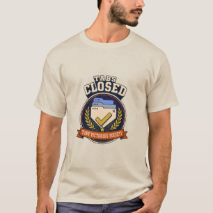 Camiseta Insignia de humor de navegador retro de pestañas c