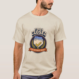 Camiseta Insignia de humor de navegador retro de pestañas c