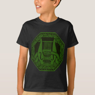 Camiseta Insignia de la lira verde