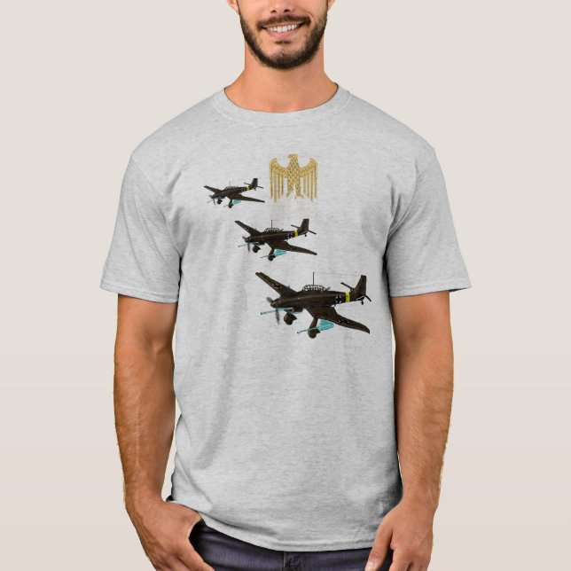 Camiseta Insignia de Luftwaffe sobre Stuka (Anverso)