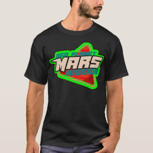 Camiseta Insignia de misión Planet Mars verde