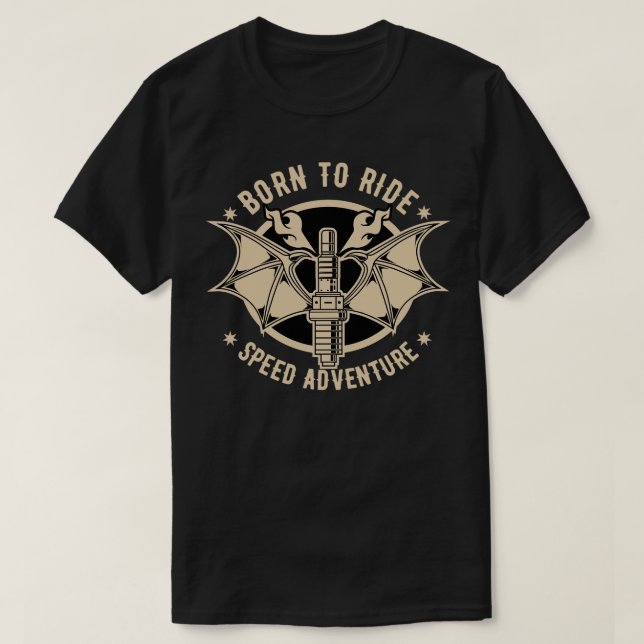 CAMISETA INSIGNIA DE MOTOCICLISTA (Diseño del anverso)