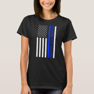 Camiseta Insignia De Oficial De Policía Que Uso Azul Para M