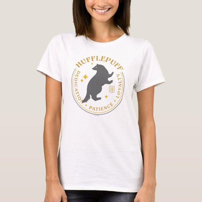 Camiseta Insignia de Orgullo de la Casa HUFFLEPUFF™ Tejón (Anverso)