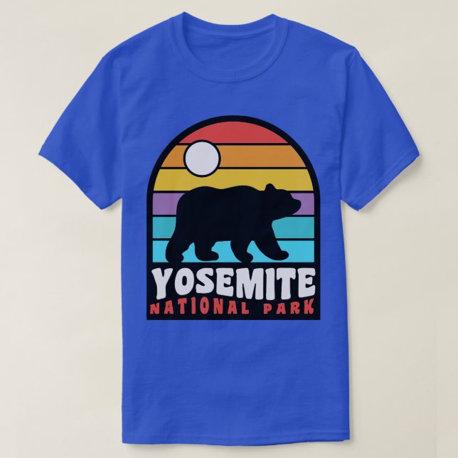 Camiseta Insignia de oso del Parque Nacional Yosemite Calif (Diseño del anverso)