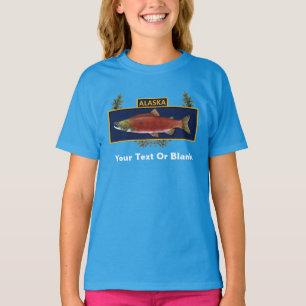 Camiseta Insignia de pescador de combate Alaska