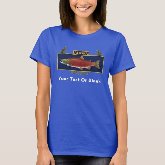 Camiseta Insignia de pescador de combate Alaska (Anverso)