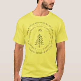 Camiseta Insignia de Pino Solitario - Estrella del Norte Ár