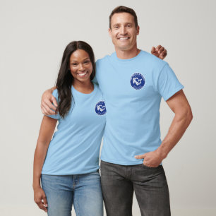 Camiseta Insignia de Playa de la Familia de Tiburones del C