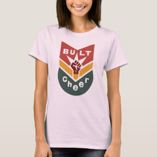 Camiseta Insígnia de puño en alto CONSTRUIDO PARA ANIMAR