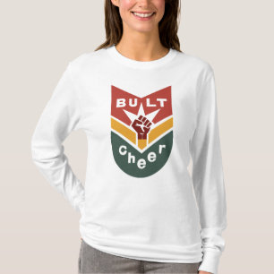 Camiseta Insígnia de puño en alto 'CONSTRUIDO PARA ANIMAR'