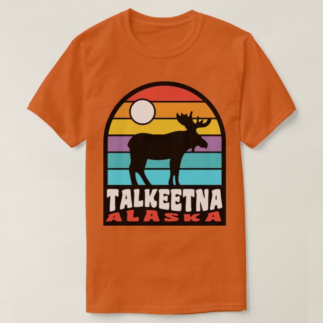 Camiseta Insignia de Talkeetna Alaska Moose (Diseño del anverso)