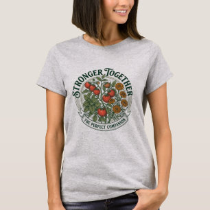Camiseta Insígnia de Tomate & Albahaca Vintage 