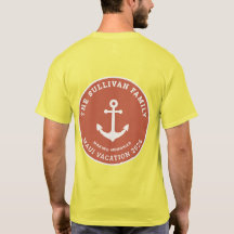 Insignia de vacaciones familiares Ancla de Coral A