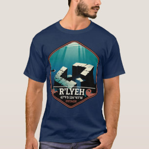 Camiseta Insignia de viaje vintage de la ciudad sumergida d