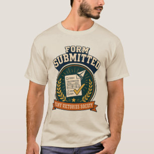 Camiseta Insignia de victoria administrativa retro de formu