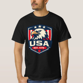 Camiseta Insignia del águila de EE. UU. Est. 1776 Patriótic