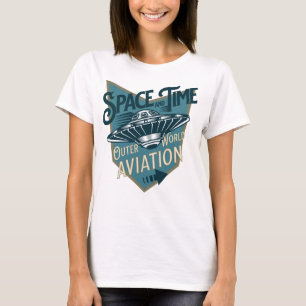 Camiseta Insignia del agujero de gusano del platillo volado