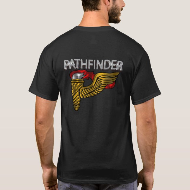 Camiseta Insignia del delineador de ruta de acceso - Texto  (Reverso)