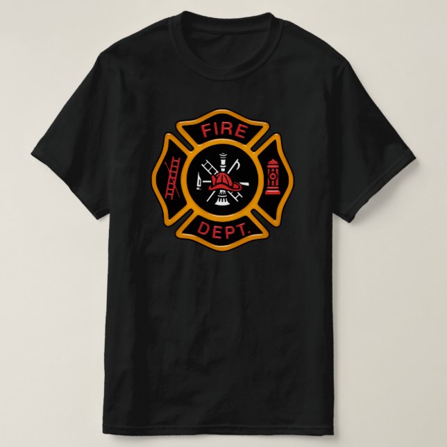 Camiseta Insignia del Departamento de Bomberos (Diseño del anverso)
