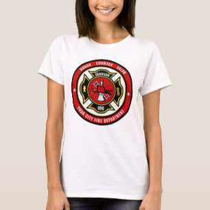 Camiseta Insignia del Departamento de Bomberos de Rescate d