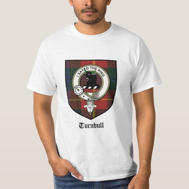 Camiseta Insignia del escudo del clan de Turnbull/tartán de (Anverso)
