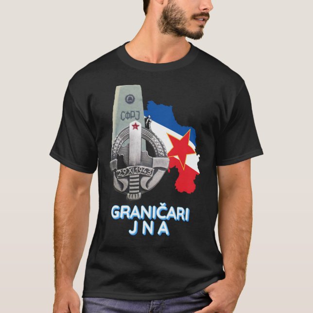 Camiseta Insignia del JNA (Granicari JNA znacka) (Anverso)