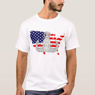 Camiseta Insignia del país w/EOD de la bandera americana