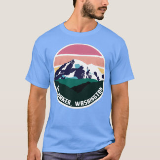 Camiseta Insignia del Parque Nacional Mt Baker Washington