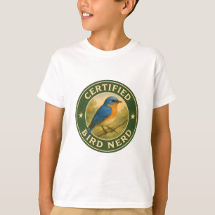 Camiseta Insignia del Viejo de Pájaro Azul del Este
