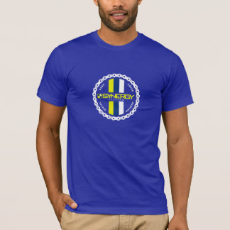 Camiseta Insignia en medio azul