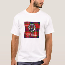 Camiseta Insignia Escudo de Clan Fraser y Tartán