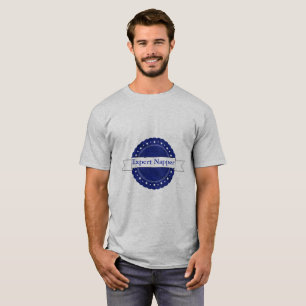 Camiseta Insignia experta azul del Napper