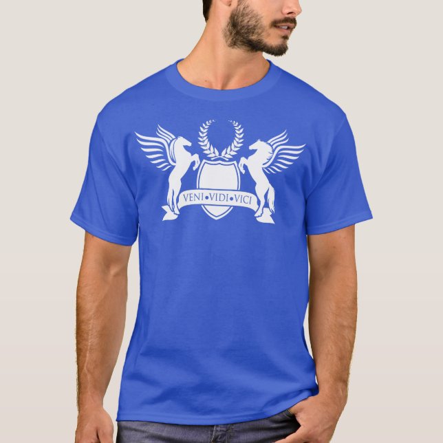 Camiseta Insignia grande de Veni Vidi Vici (Anverso)